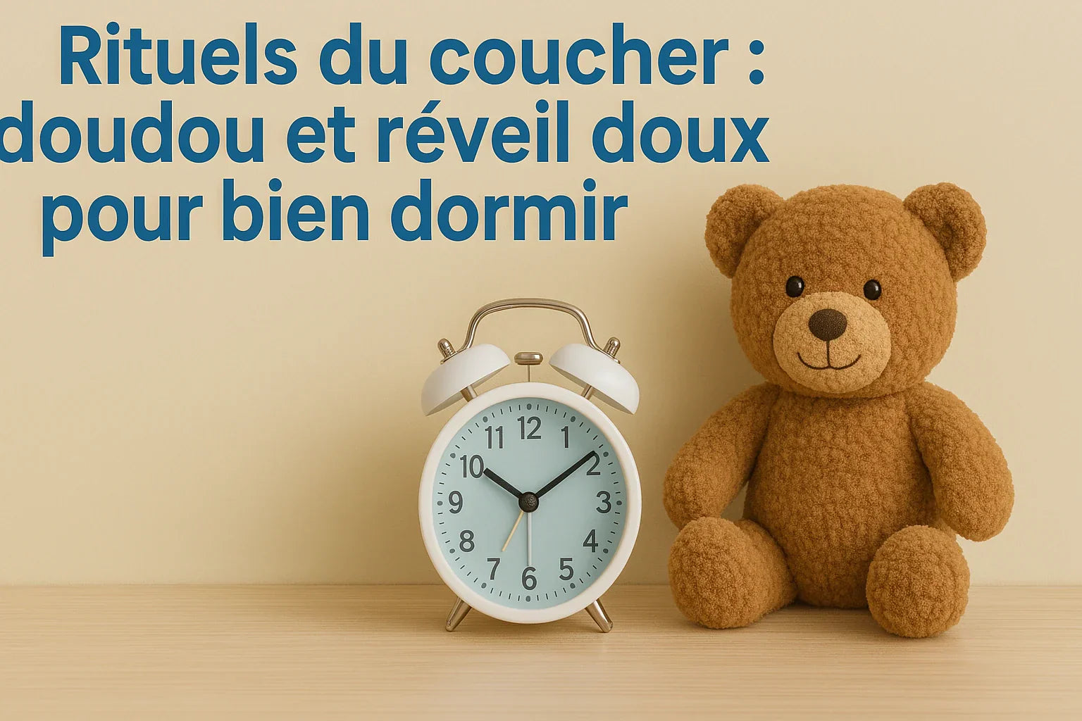 Rituels du coucher : doudou et réveil doux pour bien dormir